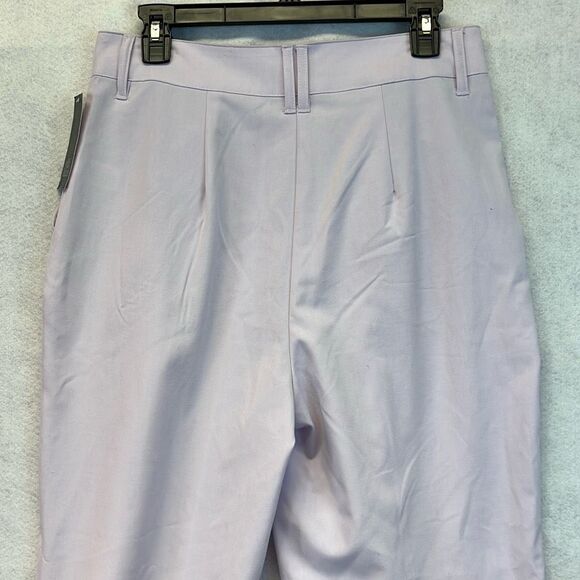 NWT WILD FABLE Dress Pants Womens Size 8 Light Violet Pleated High-Rise Wide Leg - Picture 14 of 16